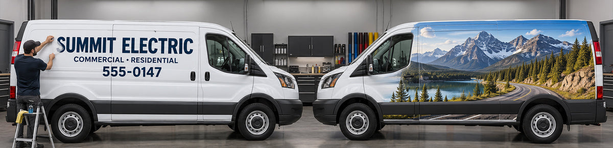 Vinyl Lettering vs. Printed Vehicle Decals: What’s the Difference?