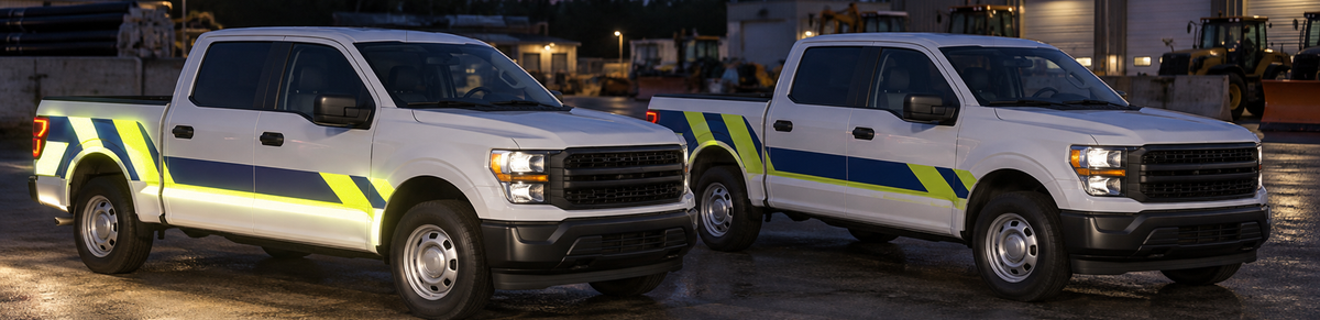 Reflective vs. Non-Reflective Graphics for Municipal Vehicles