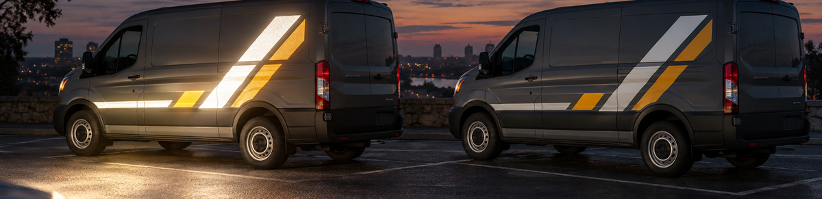 Reflective vs. Standard Vehicle Graphics