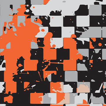 Broken Plaid Tiger Orange pattern swatch