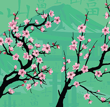 Cherry Blossom Pattern Vinyl Wraps