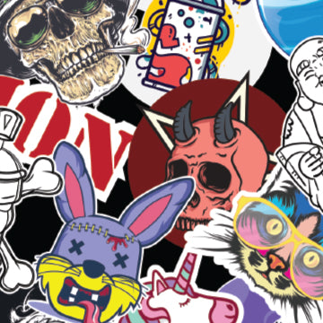 Sticker Bomb Pattern Vinyl Wraps