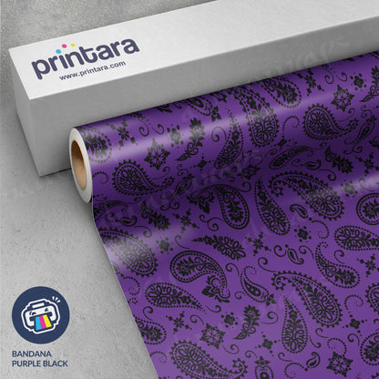 Bandana Purple & Black Vinyl Wrap