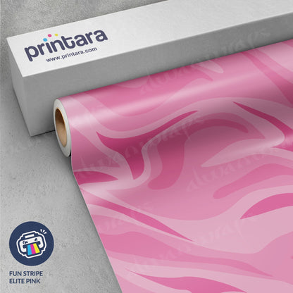 Fun Stripe Elite Pink Vinyl Wrap