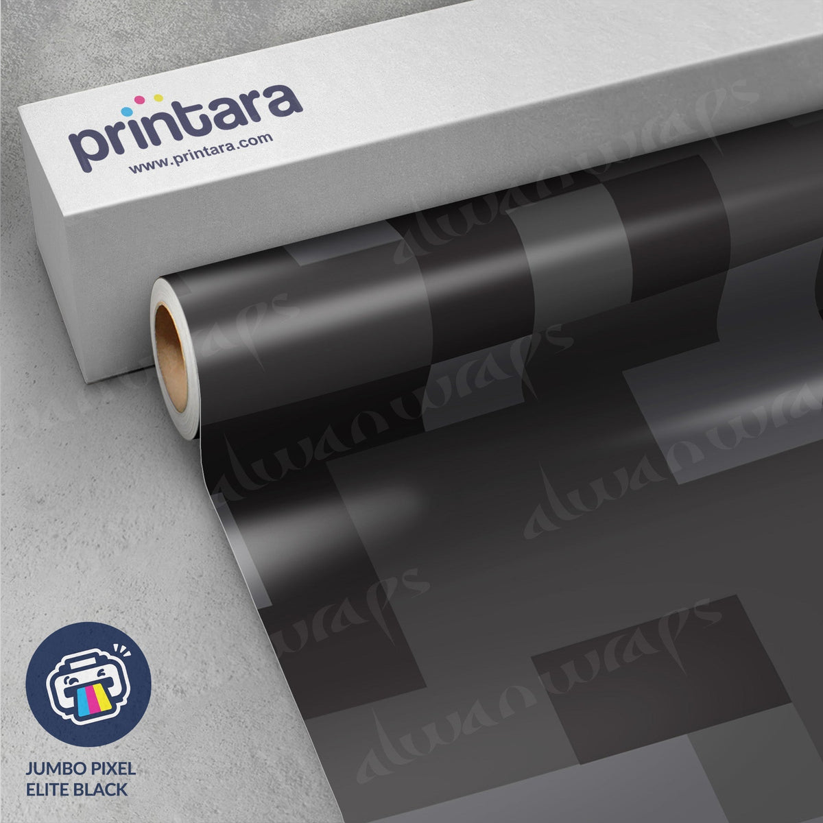 Jumbo Pixel Elite Black Vinyl Wrap