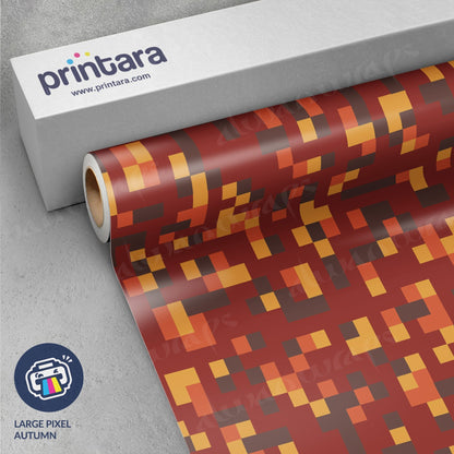 Large Pixel Autumn Vinyl Wrap