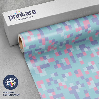 Large Pixel Cotton Candy Vinyl Wrap