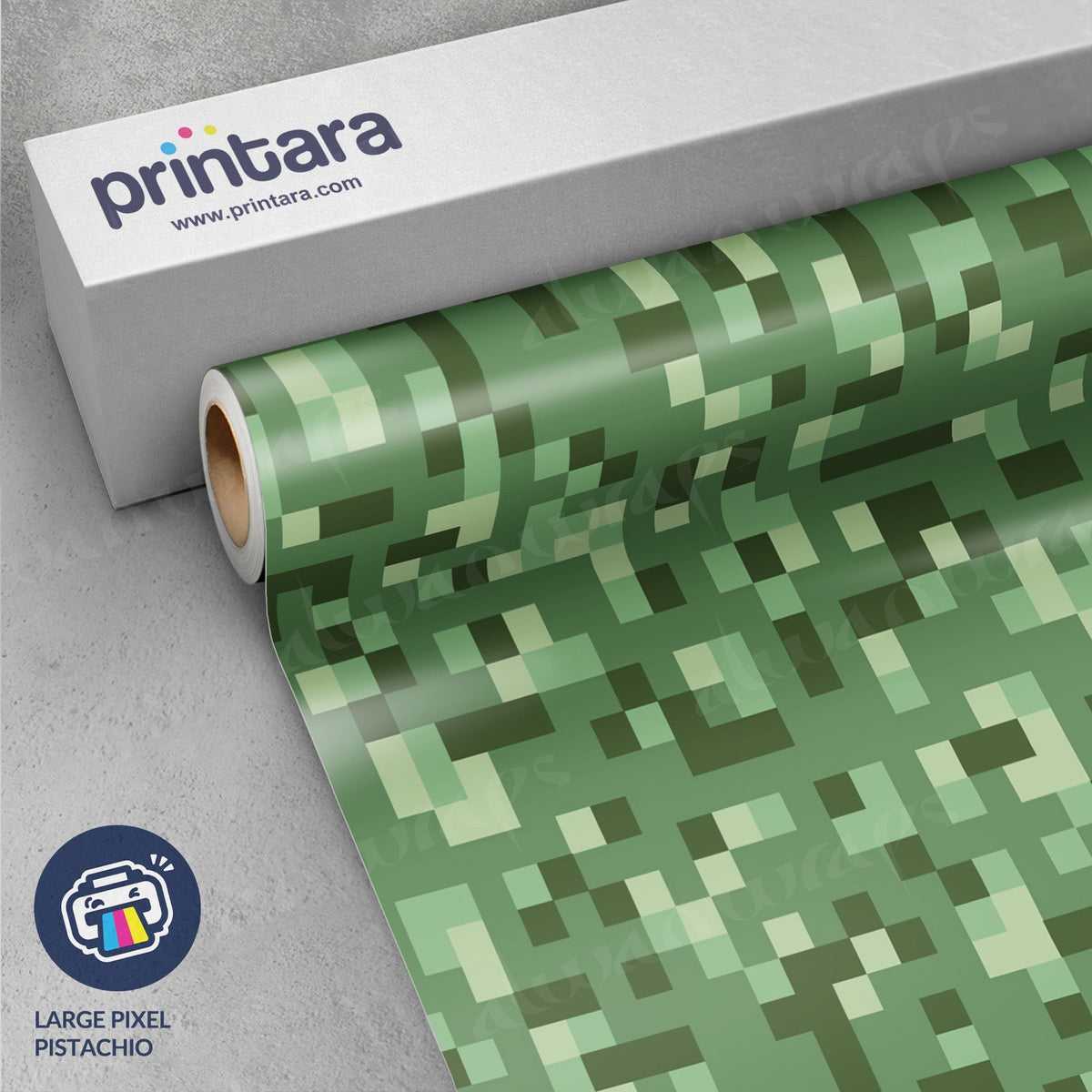 Large Pixel Pistachio Vinyl Wrap