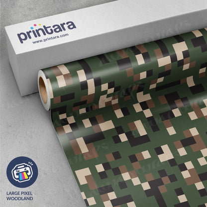 Large Pixel Woodland Vinyl Wrap
