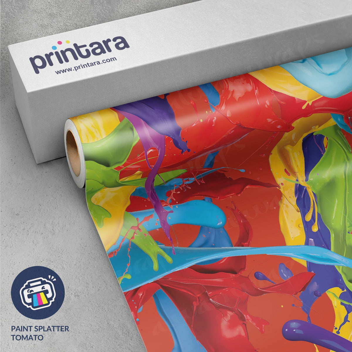 Paint Splatter Tomato Vinyl Wrap