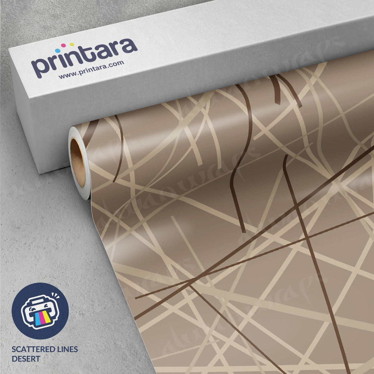 Printara Scattered Lines Desert Vinyl Wrap