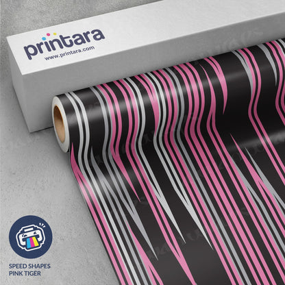 Speed Shapes Pink Tiger Vinyl Wrap
