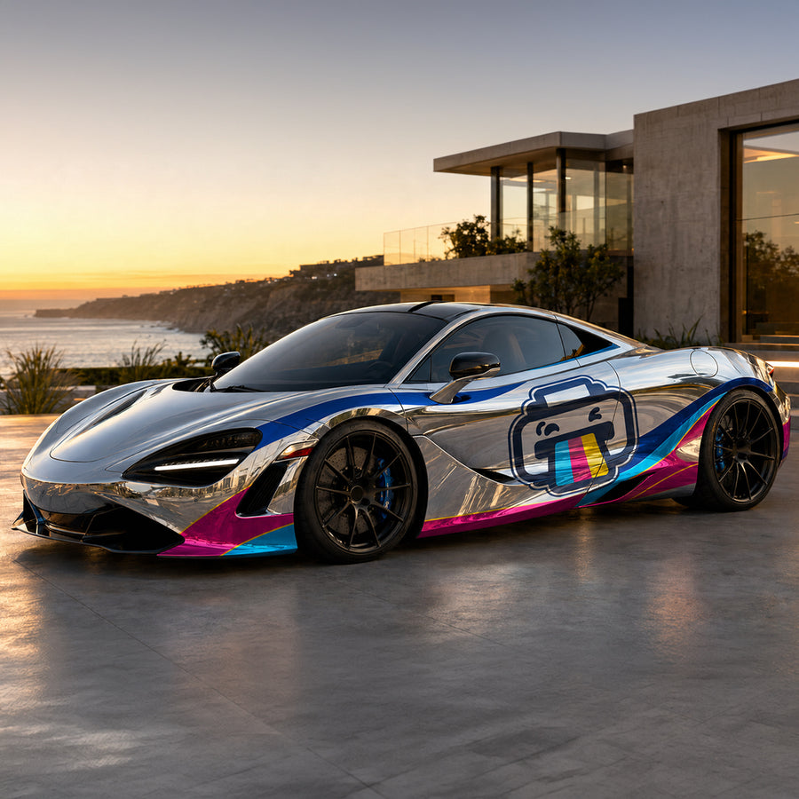 Custom Chrome Vehicle Wrap