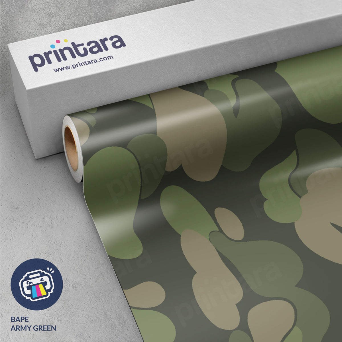 Bape Army Green Vinyl Wrap