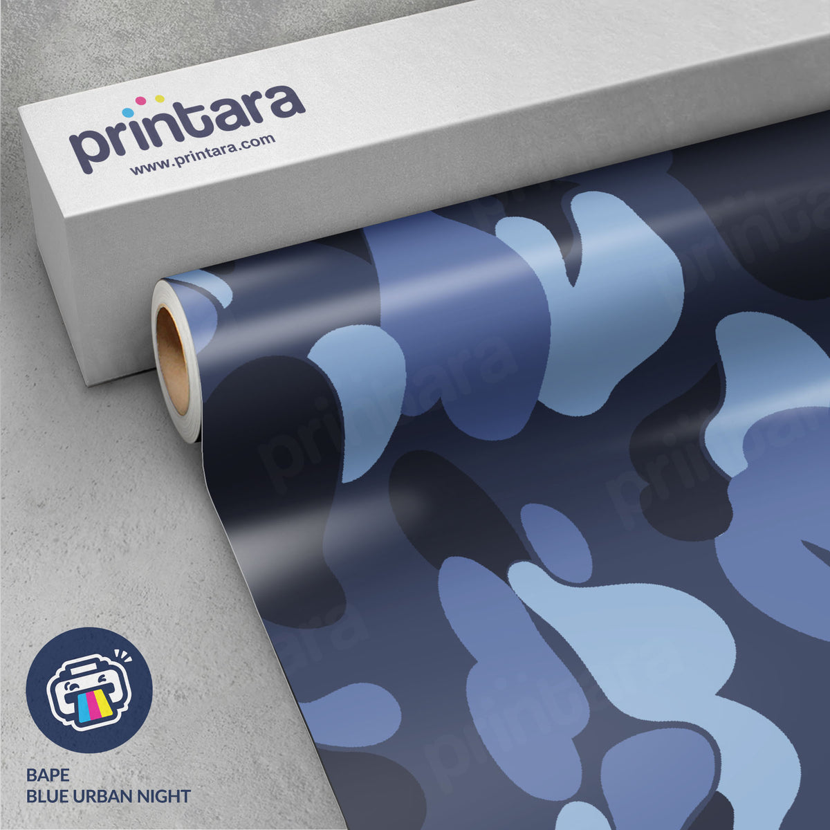 Bape Blue Urban Night Vinyl Wrap