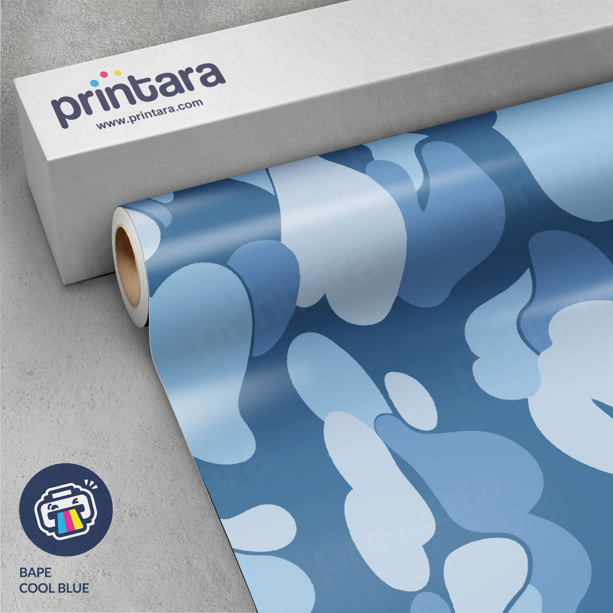Bape Cool Blue Vinyl Wrap
