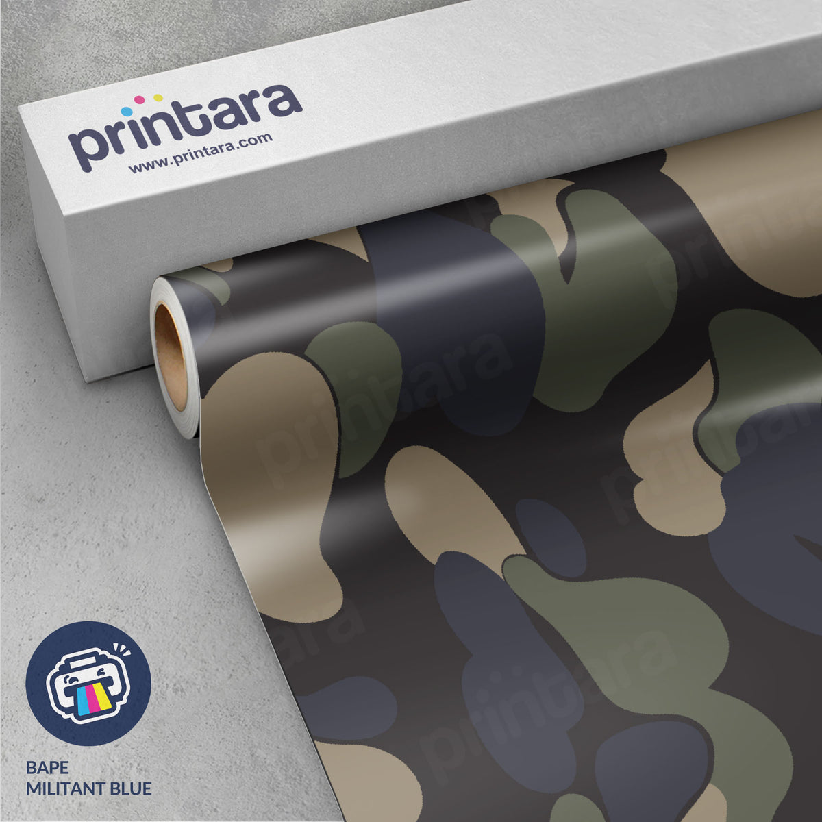 Bape Militant Blue Vinyl Wrap