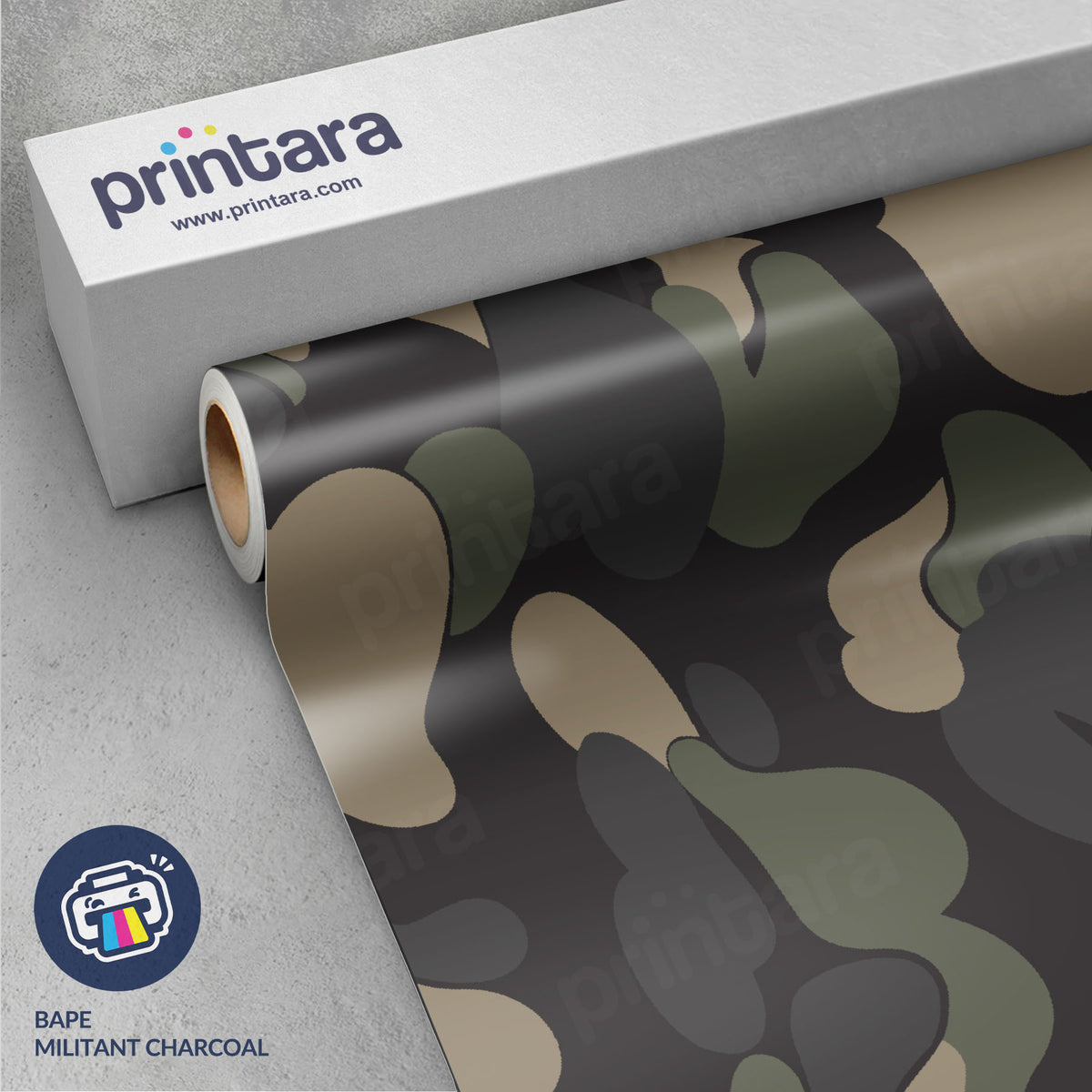 Bape Militant Charcoal Vinyl Wrap