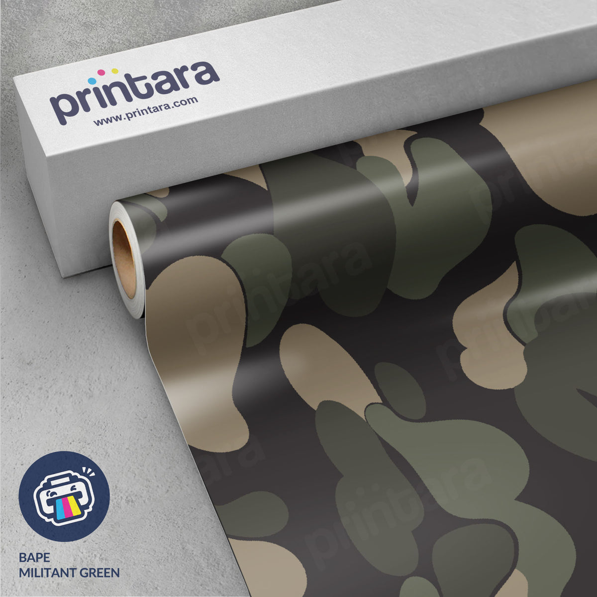 Bape Militant Green Vinyl Wrap