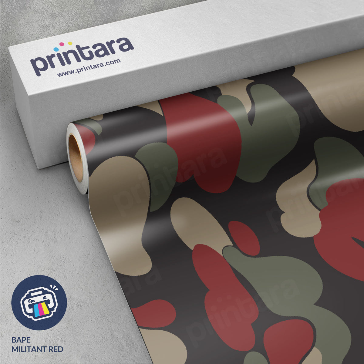 Bape Militant Red Vinyl Wrap
