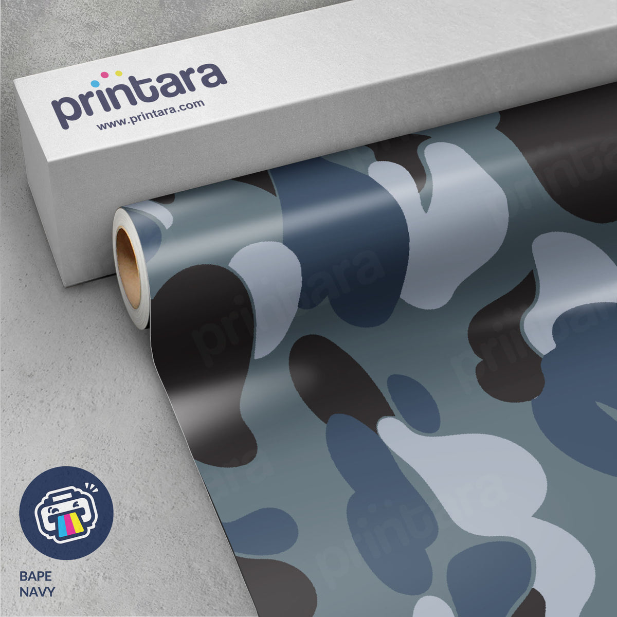 Bape Navy Vinyl Wrap
