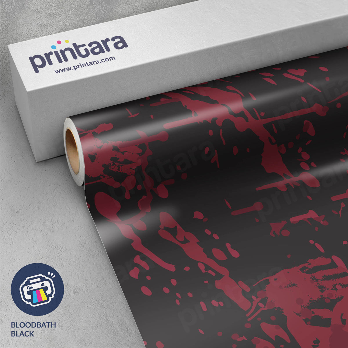 Bloodbath Black Gun Skin Vinyl Wrap