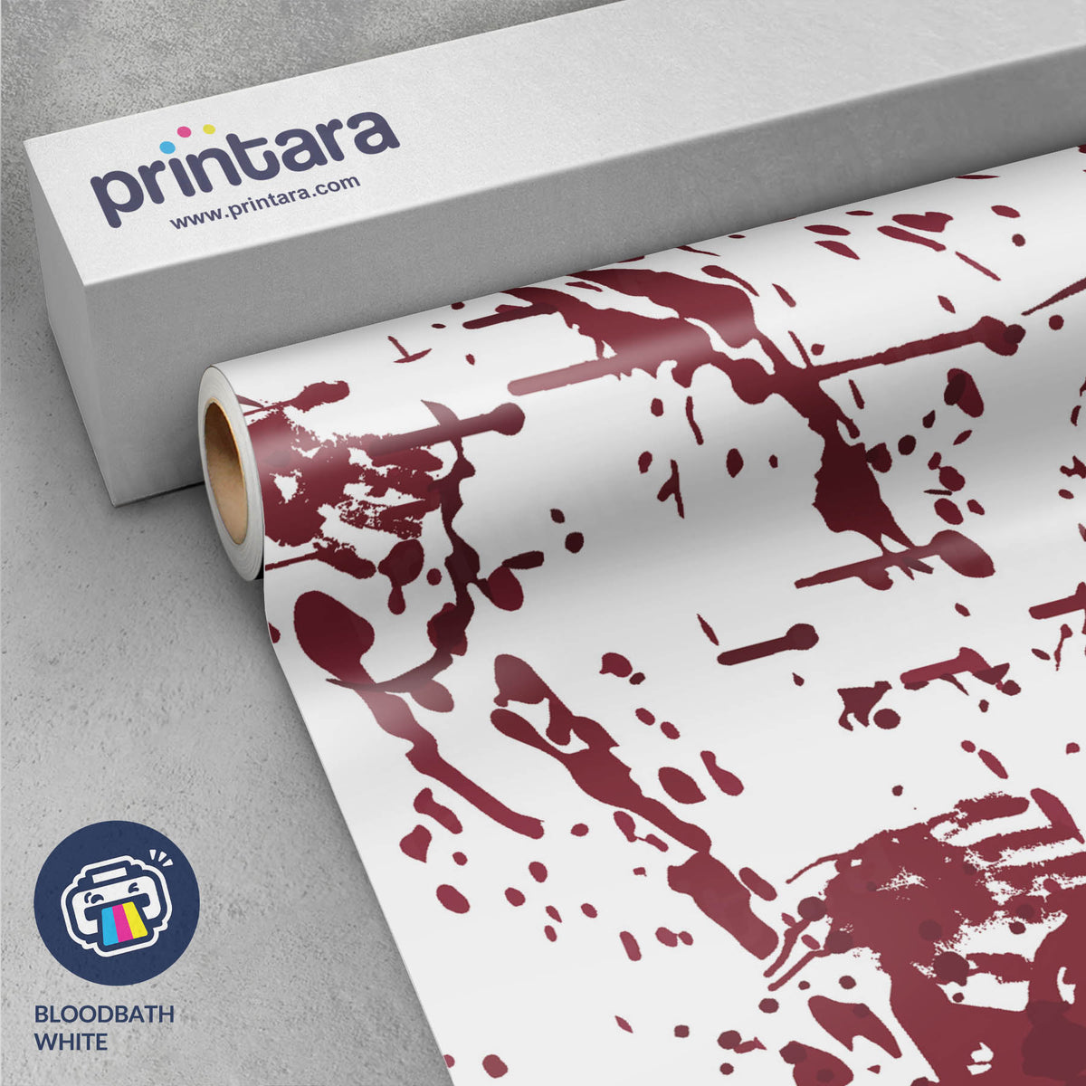 Bloodbath White Gun Skin Vinyl Wrap