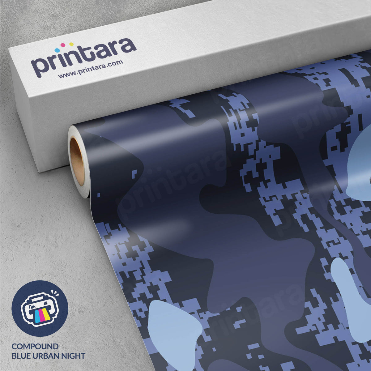 Compound Blue Urban Night Gun Skin Vinyl Wrap