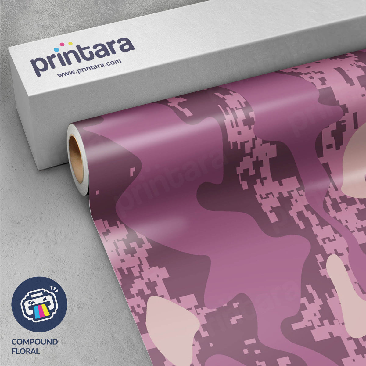 Compound Floral Gun Skin Vinyl Wrap