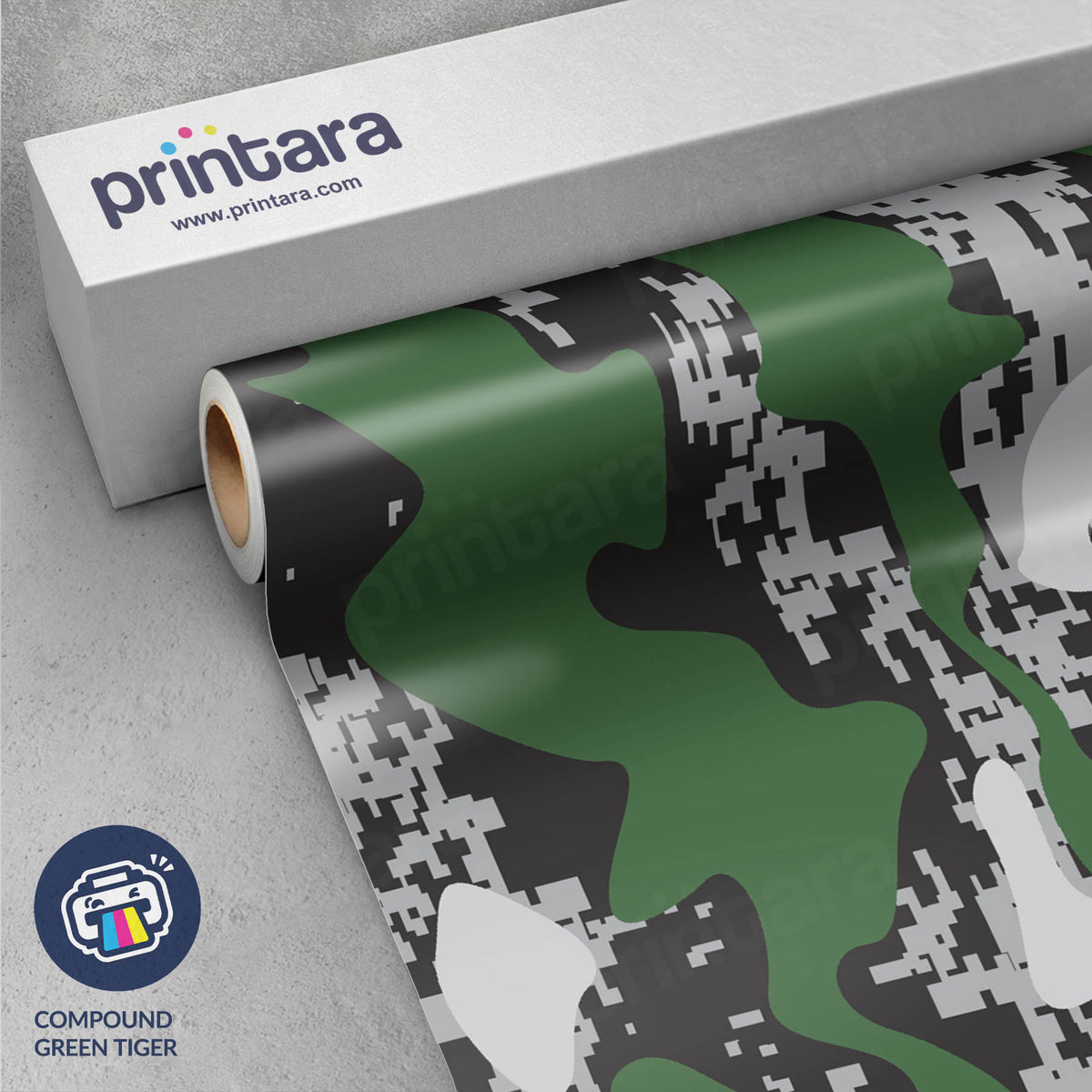 Compound Green Tiger Gun Skin Vinyl Wrap