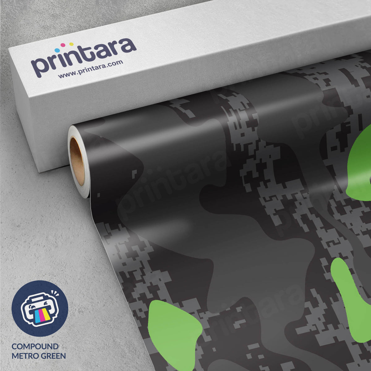 Compound Metro Green Gun Skin Vinyl Wrap
