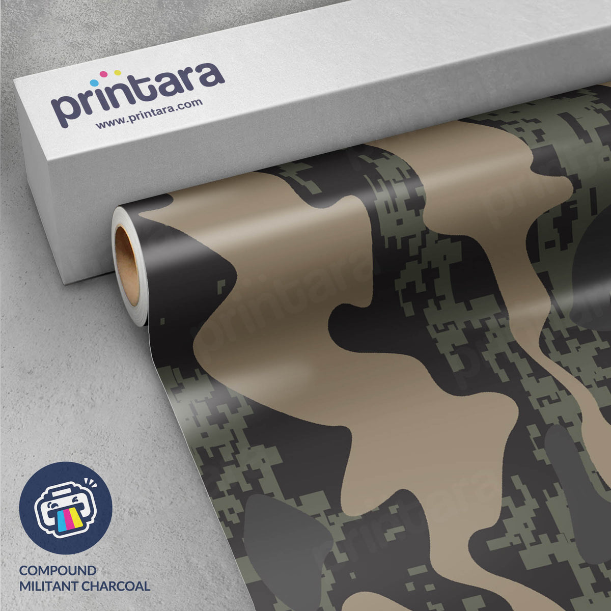 Compound Militant Charcoal Gun Skin Vinyl Wrap