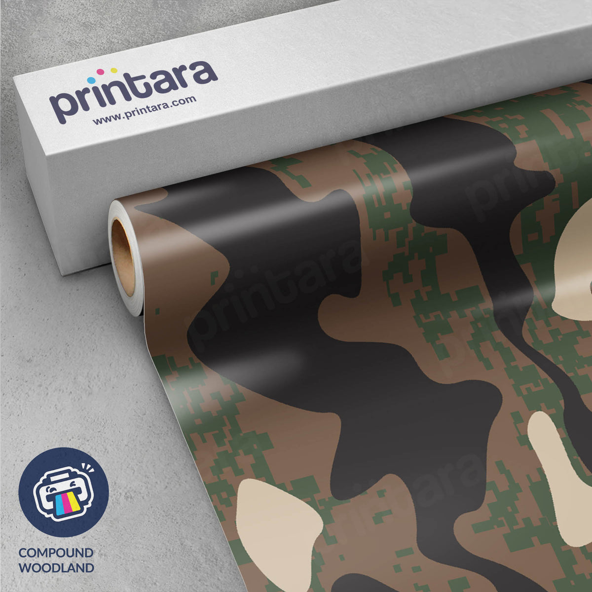 Compound Woodland Gun Skin Vinyl Wrap