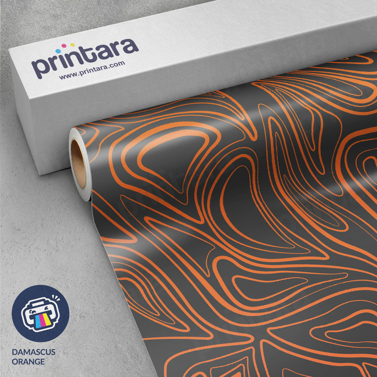 Damascus Orange Gun Skin Vinyl Wrap
