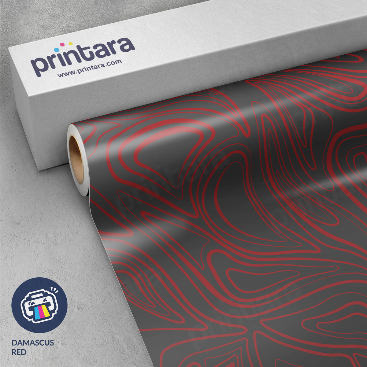 Damascus Red Gun Skin Vinyl Wrap