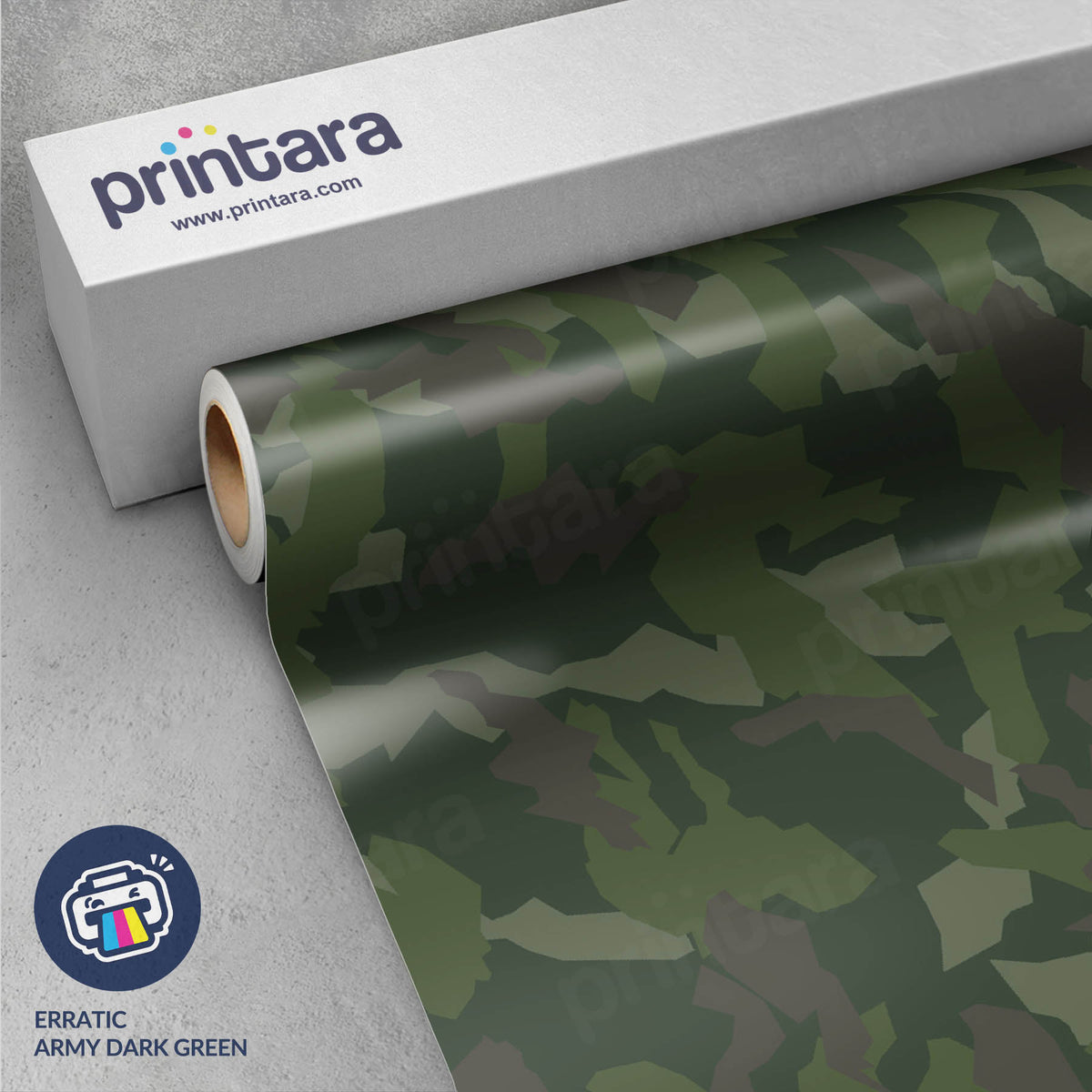 Erratic Army Dark Green Gun Skin Vinyl Wrap