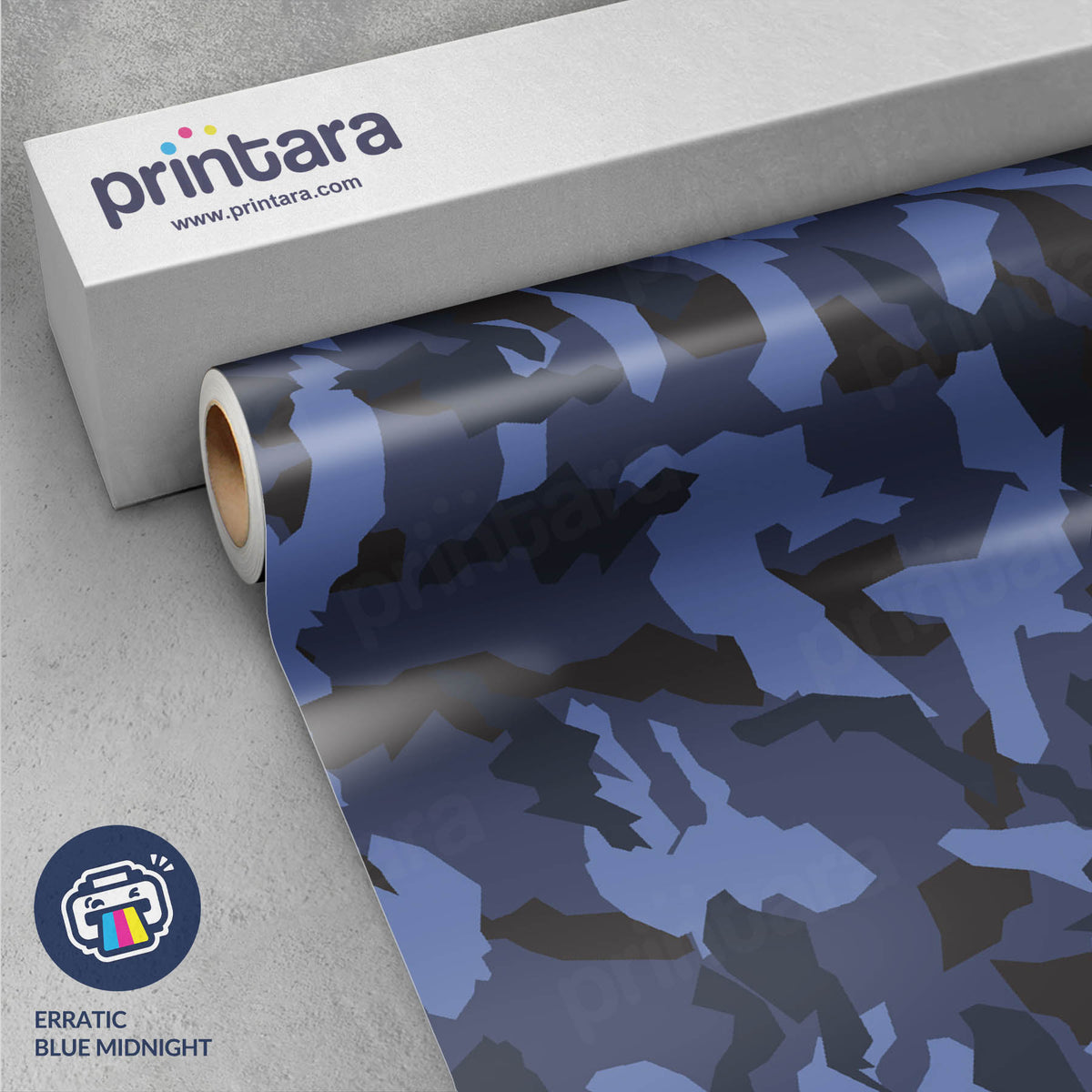 Erratic Blue Midnight Gun Skin Vinyl Wrap
