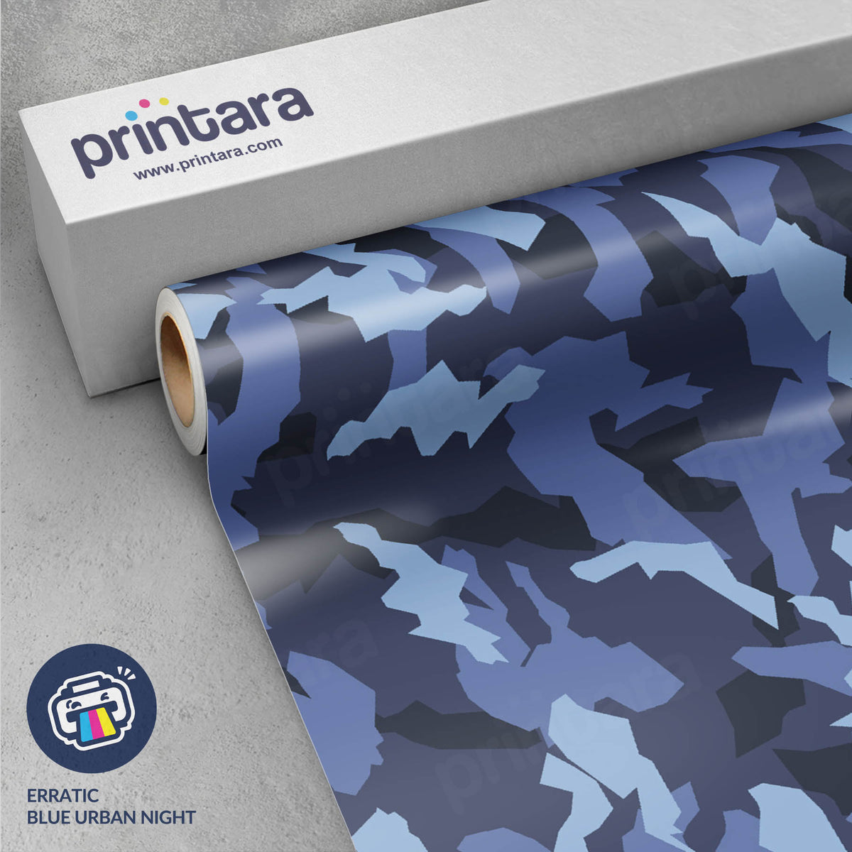 Erratic Blue Urban Night Gun Skin Vinyl Wrap