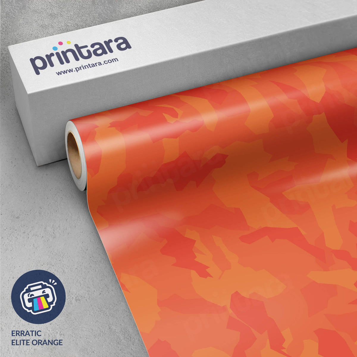 Erratic Elite Orange Gun Skin Vinyl Wrap