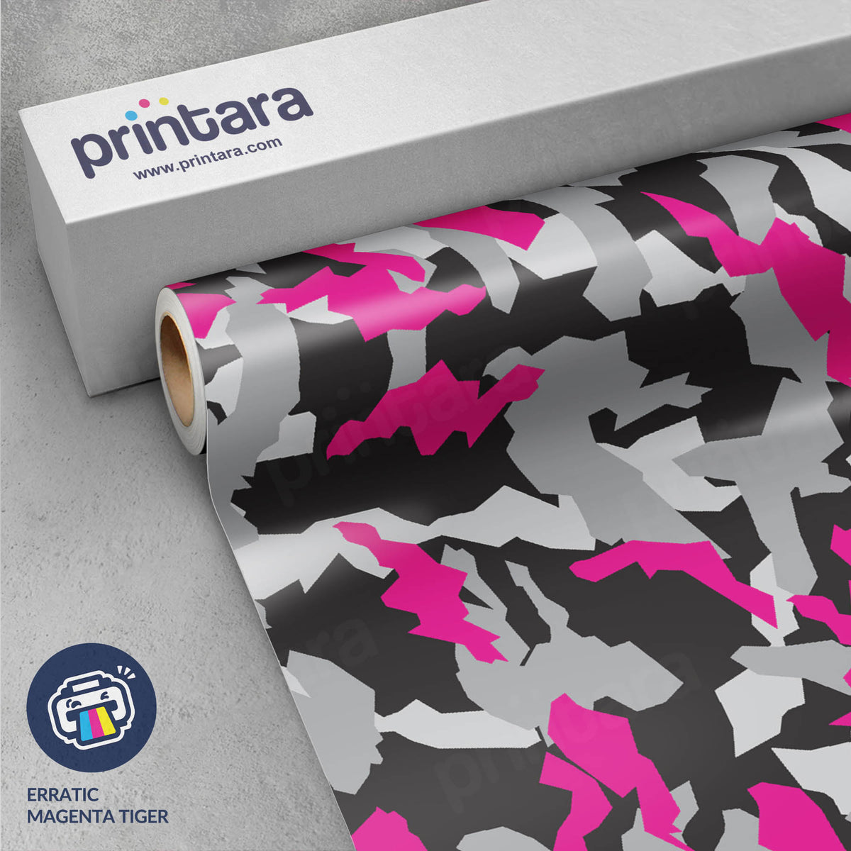 Erratic Magenta Tiger Gun Skin Vinyl Wrap