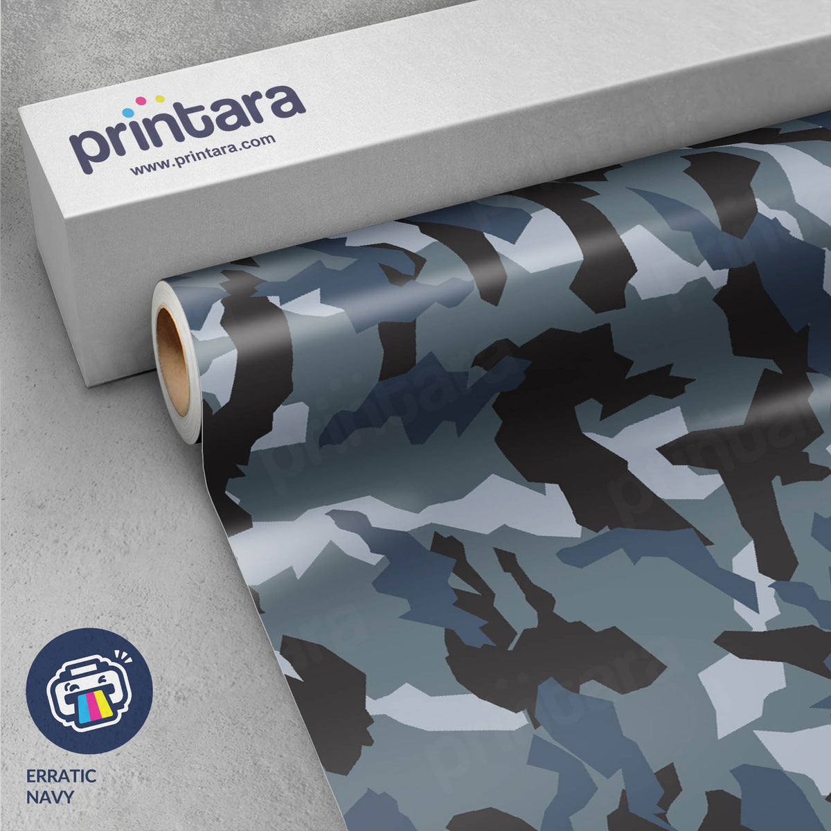 Erratic Navy Gun Skin Vinyl Wrap