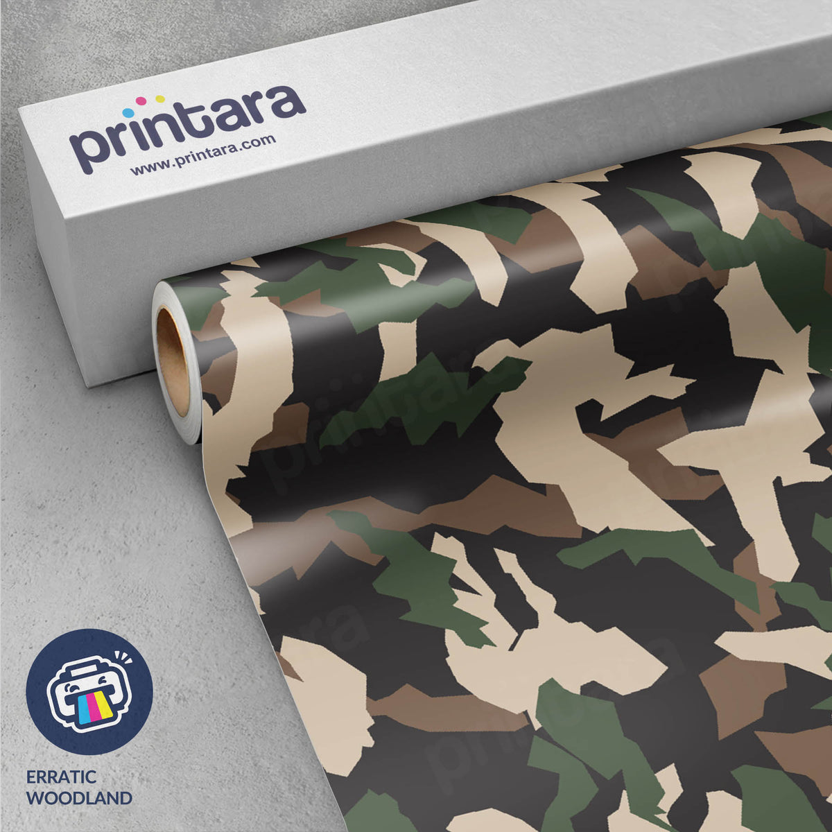 Erratic Woodland Gun Skin Vinyl Wrap