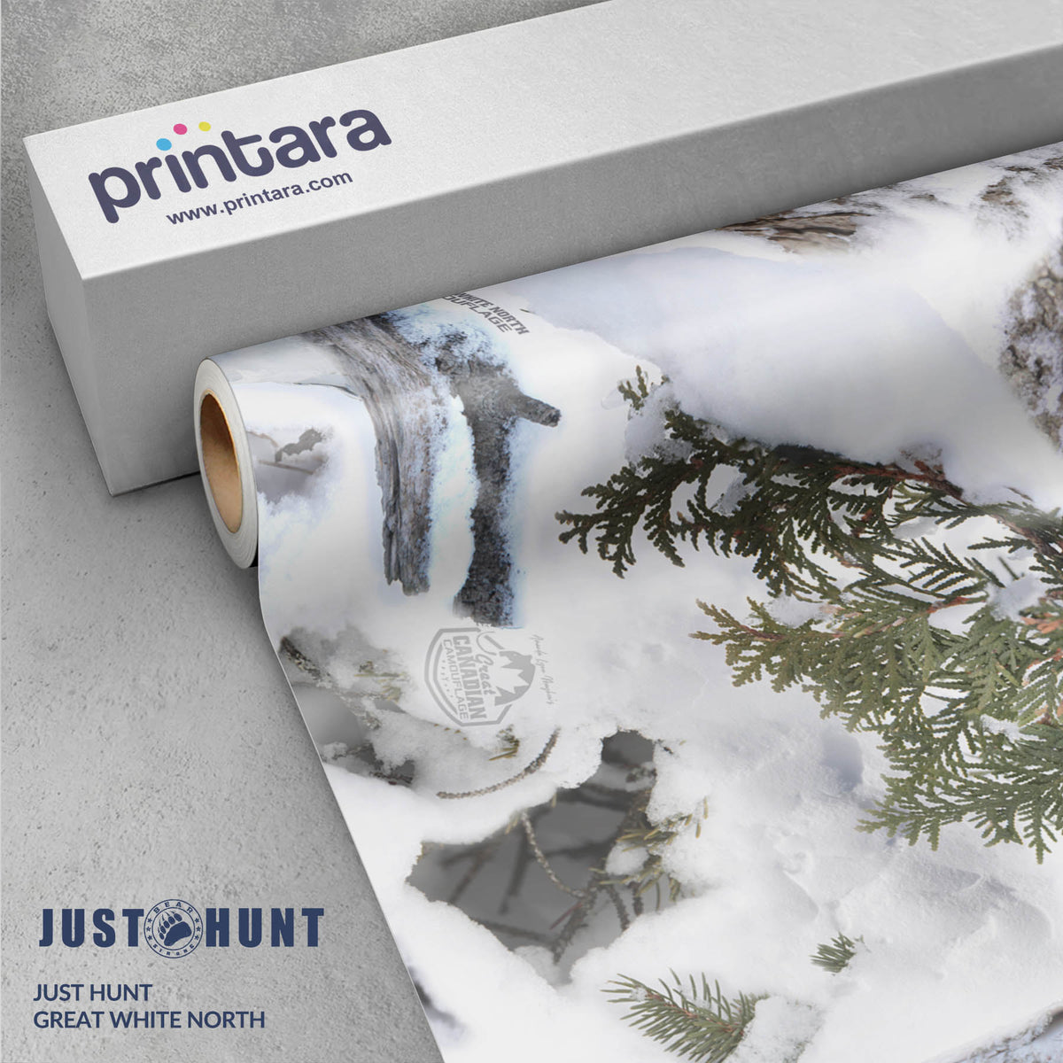 Just Hunt Great White North Gun Skin Vinyl Wrap