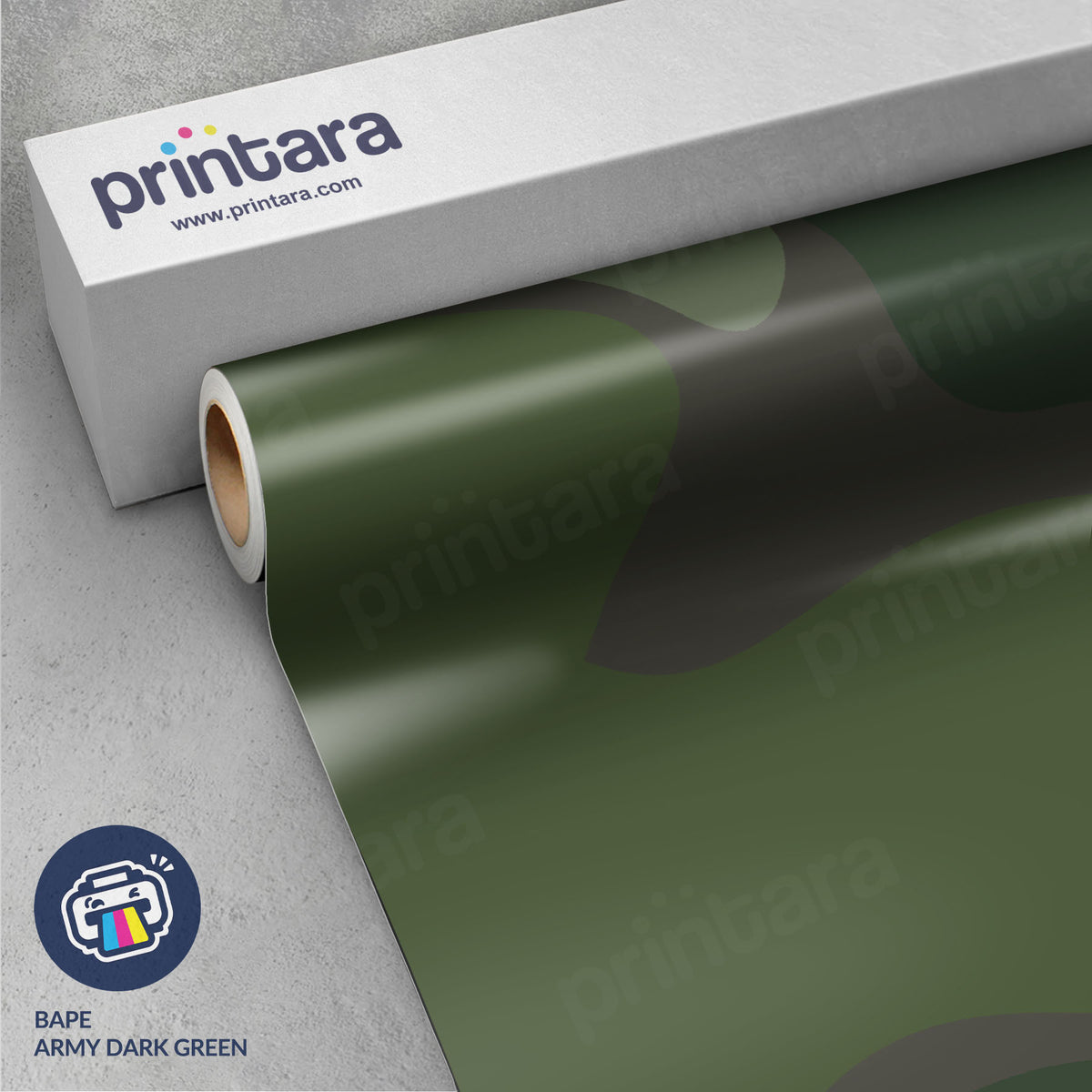 Large Bape Army Dark Green Vinyl Wrap