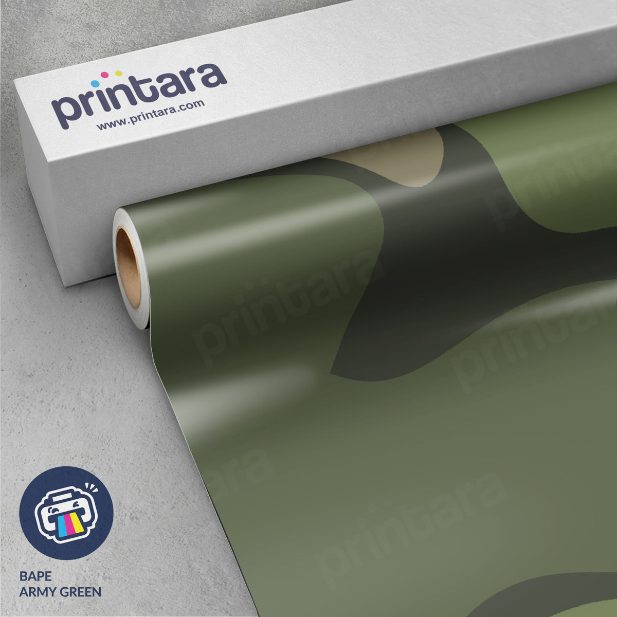 Large Bape Army Green Vinyl Wrap