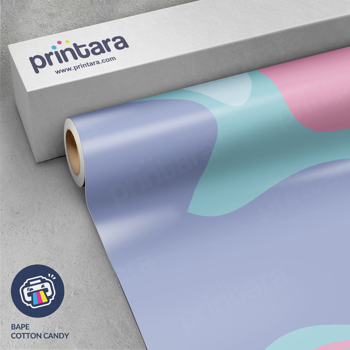 Large Bape Cotton Candy Vinyl Wrap