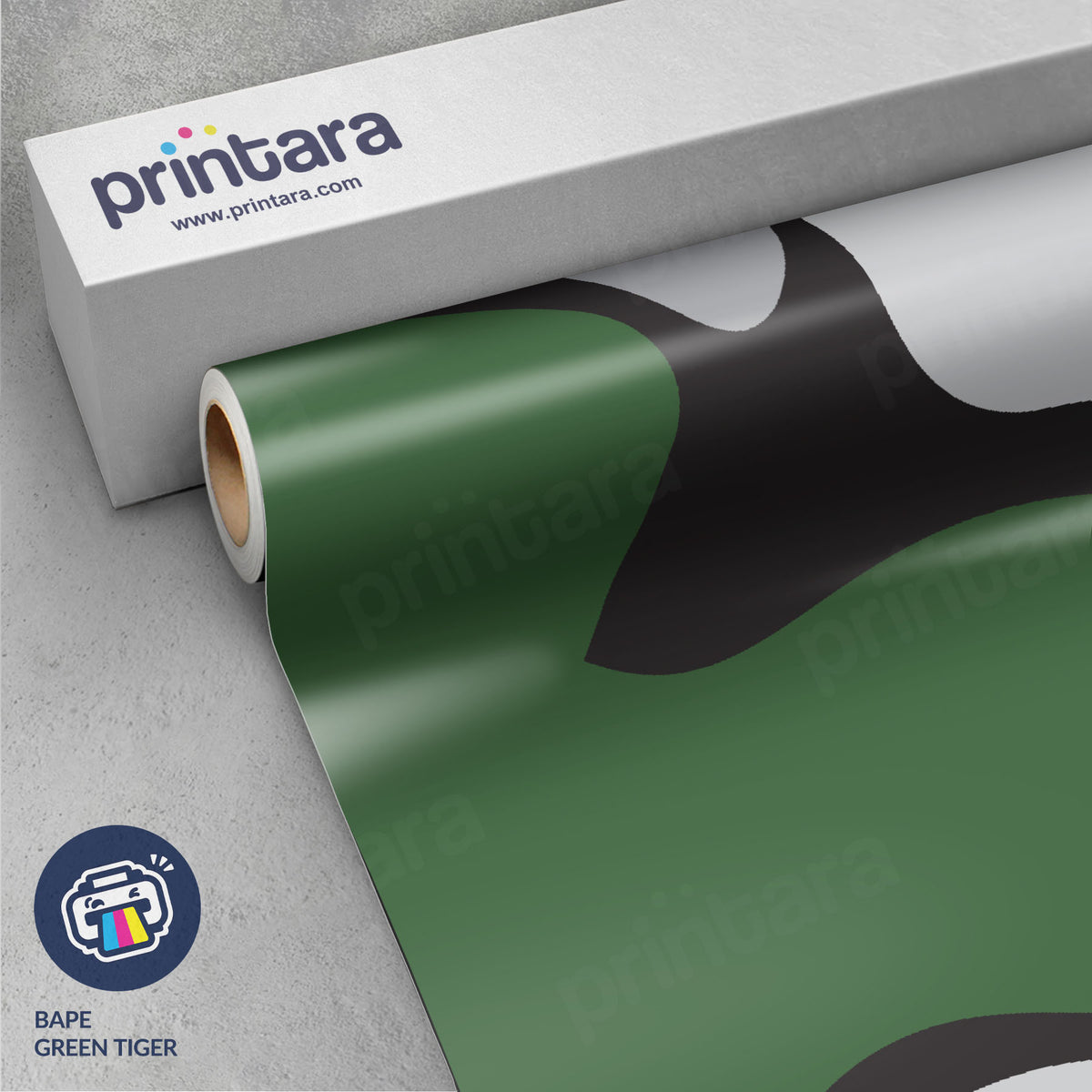 Large Bape Green Tiger Vinyl Wrap