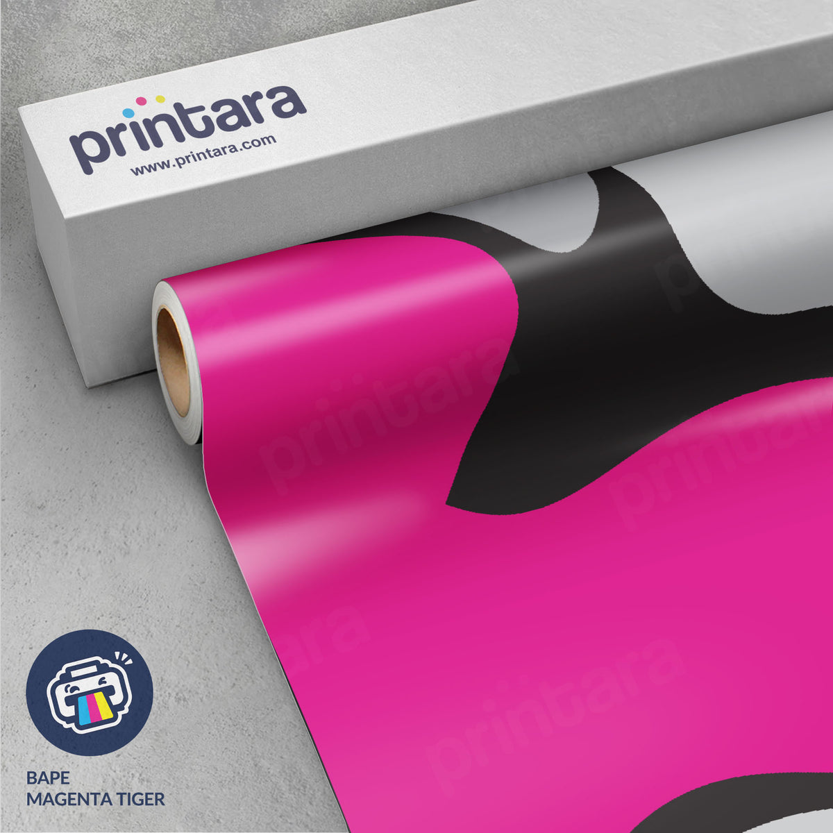 Large Bape Magenta Tiger Vinyl Wrap