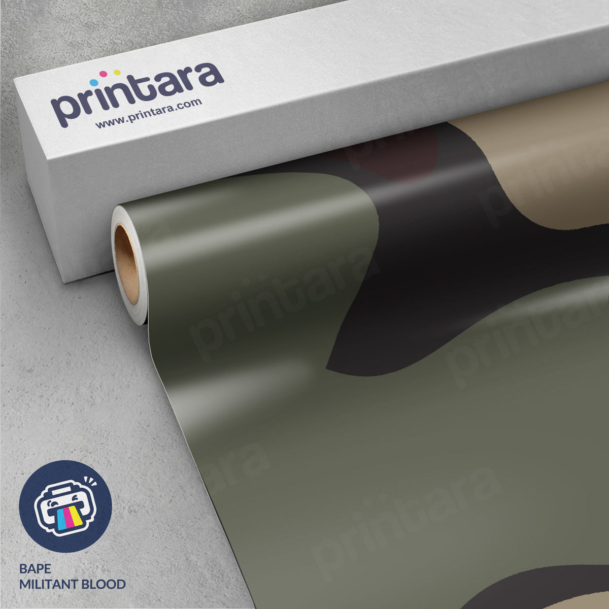 Large Bape Militant Blood Vinyl Wrap