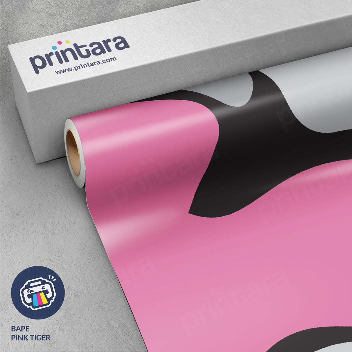 Large Bape Pink Tiger Vinyl Wrap